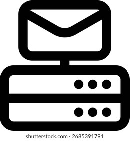 Servidor De Email, Ícone De Estrutura De Tópicos De Hospedagem De Email