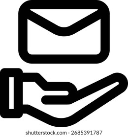 Email Service Provider, Email Support Outline Icon