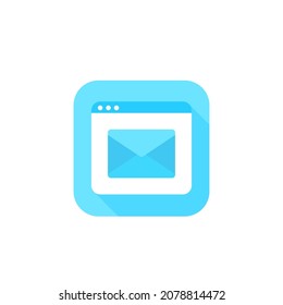 email service vector icon for web
