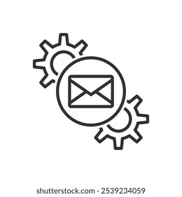 Email Setting Icon - Message Option Icon