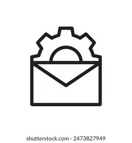 Email Settings Icon Ideal for Communication and Configuration Designs