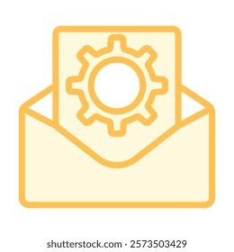 Email Settingsduotone line icon, editable vector icon, pixel perfect, illustrator ai file