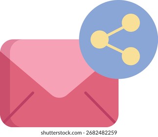 Email Compartir Diseño de icono plano