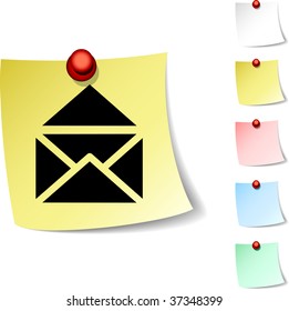 e-mail sheet icon. Vector illustration.