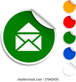 e-mail  sheet icon. Vector illustration.