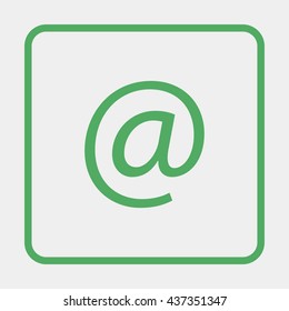 Email sign icon.