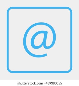 Email sign icon.