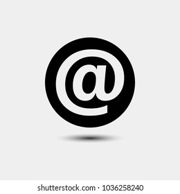 Email sign icon, can be used for printing or in web design