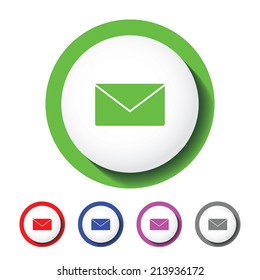 email sign icon , letter sign icon