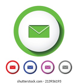 email sign icon , letter sign icon