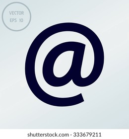 Email sign icon (Vector) 
