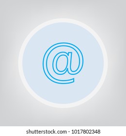 e-mail sign icon- vector illustration