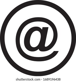 Email sign symbol icon vector