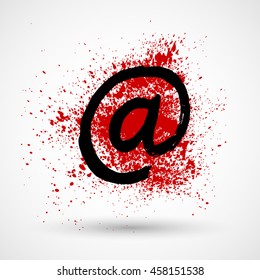 E-mail sign, symbol icon, vector design element