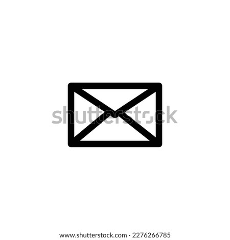 email sign symbol. vector illsutration. line icon