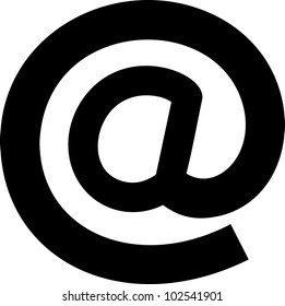 Email sign - Vector icon isolated
