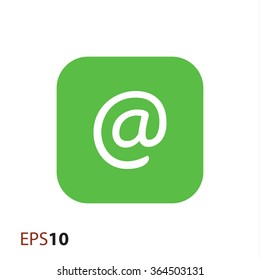 Email sign vector icon for web and mobile