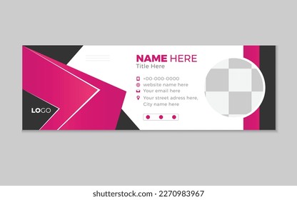 Email Signature customizable business card template