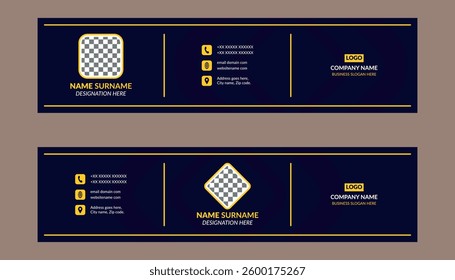 Email Signature Design in Bundle. Dynamic Template Display for Promotional Campaign.