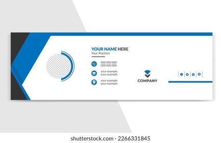 Email Signature Design. Business email signature banner.