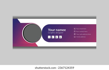 Email signature design or cover design and banner design 