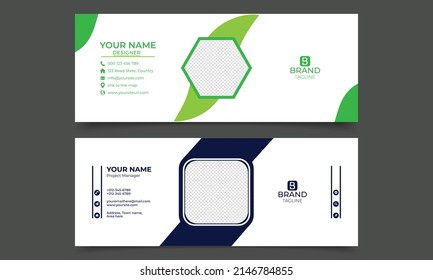 
Email signature design. electronic email signature template or email footer