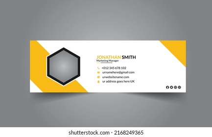 email signature design - gmail design, email design,  business email signatures,  corporate, minimal, banner design