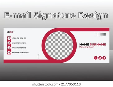 Email Signature design template .