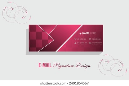 Entwurf der E-Mail-Signatur und Vorlage 