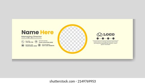 Plantilla de diseño de firma de correo electrónico Plantillas de firma de correo electrónico personal creativas y profesionales. diseño de firma de correo electrónico de htm