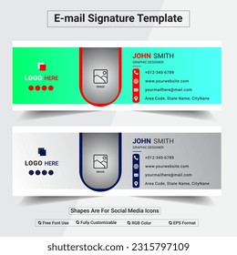 E-mail Signature Design Template.
creative email, custom email,  svg
