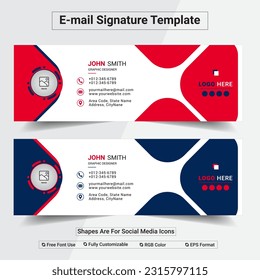 E-mail Signature Design Template.
creative email, custom email,  svg