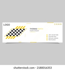 Email signature design template.
Digital Identity design.