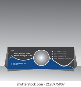 Email signature  design template or Facebook cover 