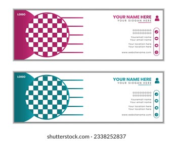 Email Signature Design Template, Email Signature, Vector Email Signature, Mail sign, Corporate email signature for all business with white background, unique vector design