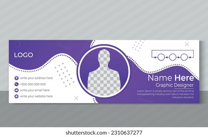 Email Signature Design Template.Company and Business Email Signature Design.