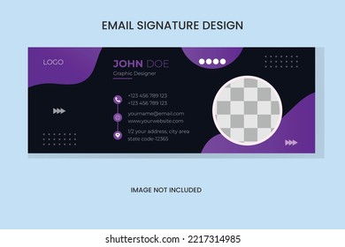 E-Mail-Unterschrift Design-Vaktvorlage 