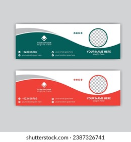 Diseño de firma por correo electrónico - 100 % editable.