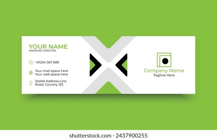 Email signature, emial identity web banner template