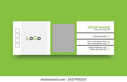 Email signature, emial identity web banner template