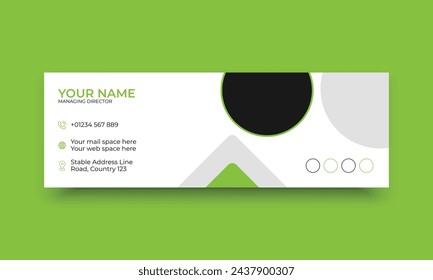 Email signature, emial identity web banner template