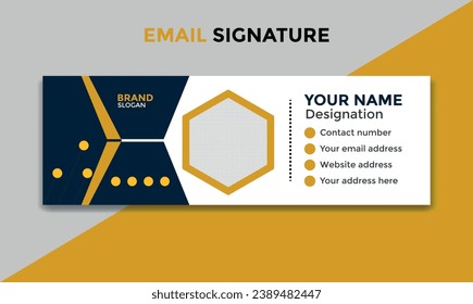 Email signature or email footer template