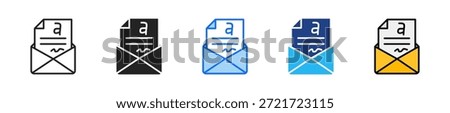 Email Signature Icon Set Multiple Style Collection