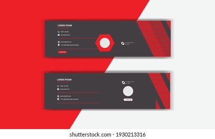 email signature layout template design 
