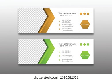 email signature  minimal design layout