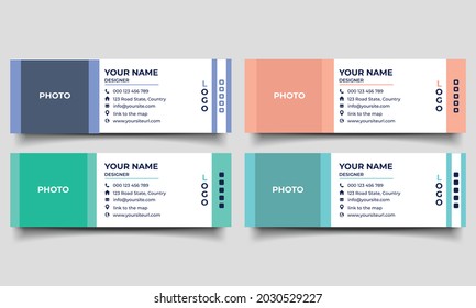 Email Signature Template collection. Corporate email signature design