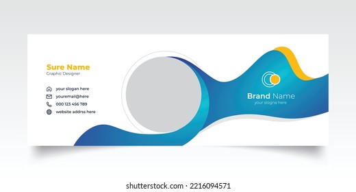 Email signature template or Creative email signature design 