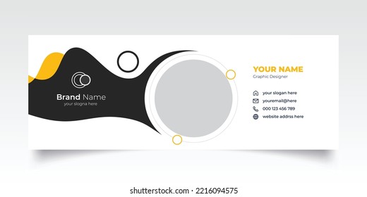 Email signature template or Creative email signature design 