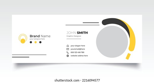 Email signature template or Creative email signature design 