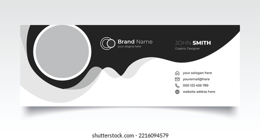 Email signature template or Creative email signature design 